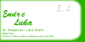 endre luka business card